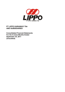 PT LIPPO KARAWACI Tbk AND SUBSIDIARIES