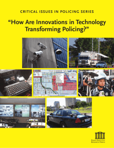 How Are Innovations in Technology Transforming Policing?