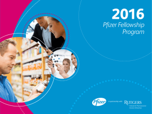 Pfizer Fellowship Program - Rutgers Pharmaceutical Industry Program