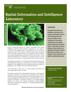 Spatial Information and Intelligence Laboratory