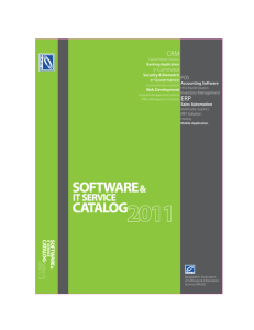 Software & IT Service Catalog 2011