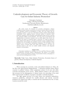 Underdevelopment and Economic Theory of Growth