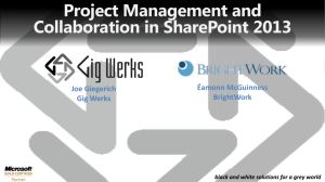 Project Management And Collaboration In SharePoint