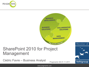 SharePoint 2010 for Project Management