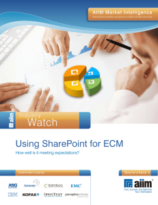 Using SharePoint for ECM