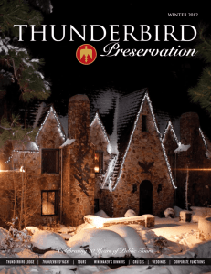 Winter 2012 - Thunderbird Lodge