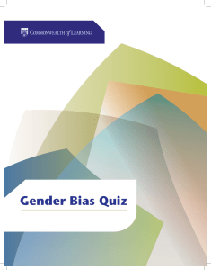 Gender Bias Quiz - OAsis Home