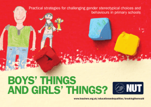 Boy's things and girl's things? Boys' things and girls' things?