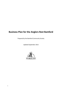 BCS Business Plan Sep 2013 - Bamford Community Society