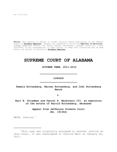 Ruttenberg v. Friedman - Alabama Appellate Watch