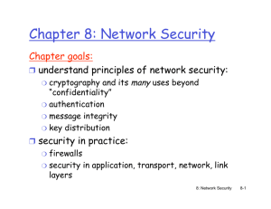 Chapter 8: Network Security