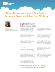 Bill.com Helps an Accounting Firm Run its Restaurant Practice with