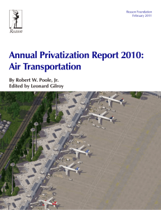 Annual Privatization Report 2010 - Air Traffic