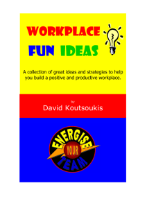 Workplace Fun Ideas