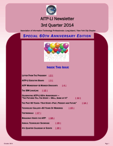 2014 Q3 Newsletter