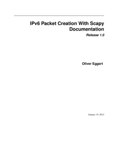 IPv6 Packet Creation With Scapy Documentation