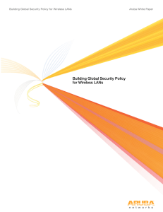 Building Global Security Policy for Wireless LANs