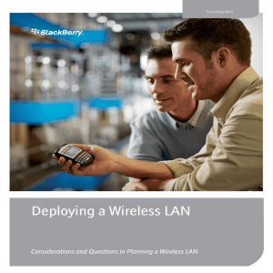 Deploying a Wireless LAN