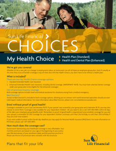 My Health Choice - Sun Life Financial