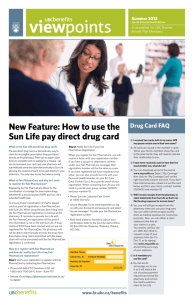 New Feature: How to use the Sun Life pay direct drug card