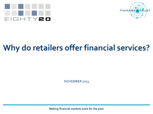 Why do retailers offer financial services?