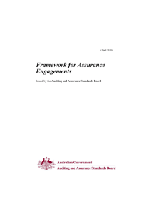 Framework for Assurance Engagements
