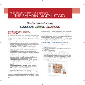 the saladin digital story - McGraw Hill Higher Education