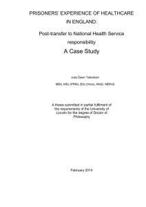 Post-transfer to National Health Service