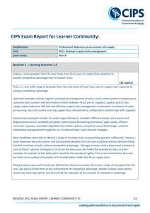 CIPS Exam Report for Learner Community: