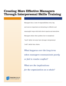 TRACOM Group Whitepaper on Creating More Effective Managers