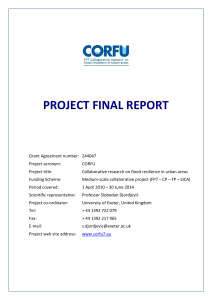CORFU Final Project Report - CORDIS