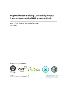 Regional Green Building Case Study Project Year 1 Report