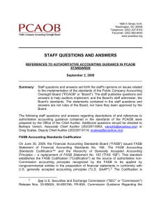 References to Authoritative Accounting Guidance in PCAOB