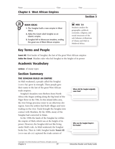 Key Terms and People Academic Vocabulary Section Summary
