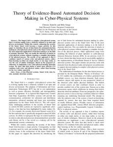 Theory of Evidence-Based Automated Decision Making in Cyber