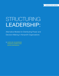 structuring leadership - Building Movement Project