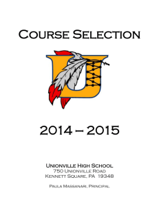Course Selection Guide - Unionville High School