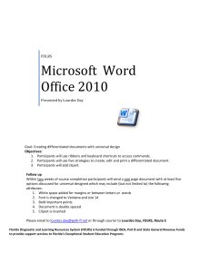 Microsoft Word Office 2010 - POLK-FL