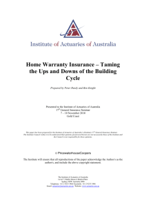 Home Warranty Insurance – Taming the Ups and Downs of the