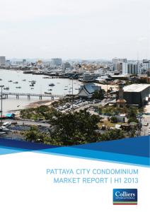 pattaya city condominium market report | h1 2013