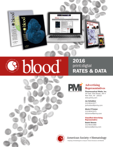 2016 Media Kit - Blood Journal