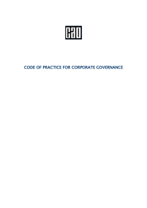 CAO Code of Practice for Corporate Governance