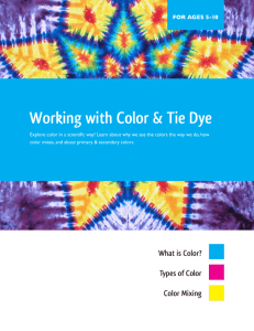 Working with Color & Tie Dye