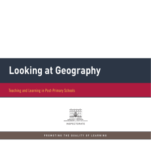 Looking at Geography - School Development Planning Initiative