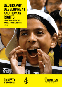 geography, development and human rights