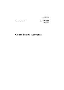 Consolidated Accounts - Australian Accounting Standards Board