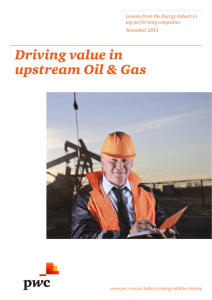 Driving value in upstream Oil & Gas