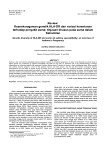 Review: Keanekaragaman genetik HLA-DR dan