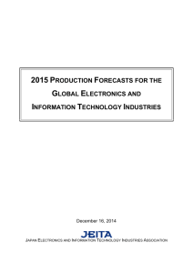 JEITA: 2015 Production Forecasts for the Global Electronics and