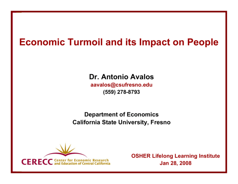 Economic Turmoil And Its Impact On People